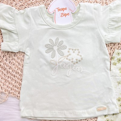 Conj. Blusa Jardim e Legging Florzinhas - Verde